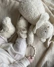 Smallstuff - Babyschuhe bouclé Merino wolle beige