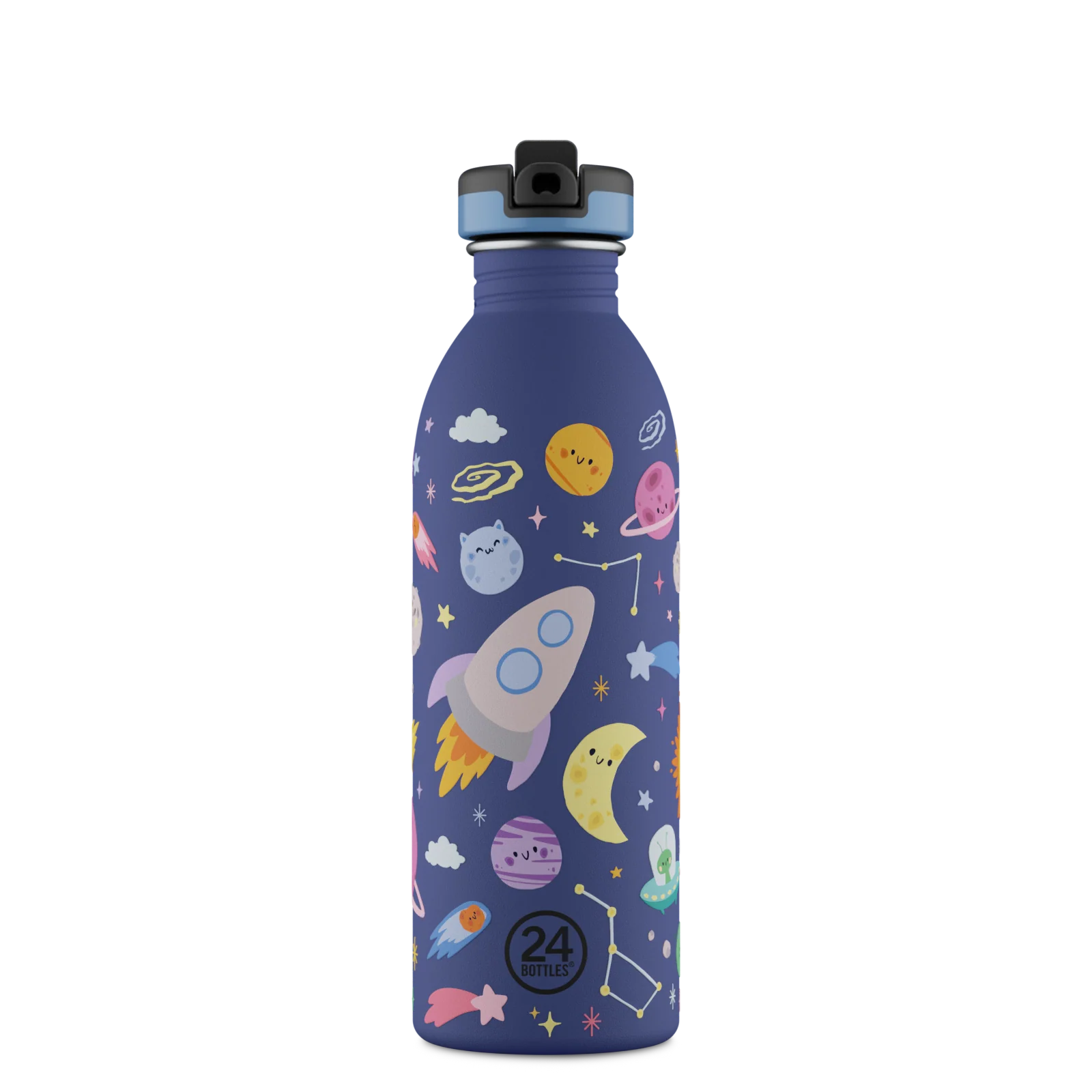 24 Bottles - Trinkflasche 500ml Weltall blau