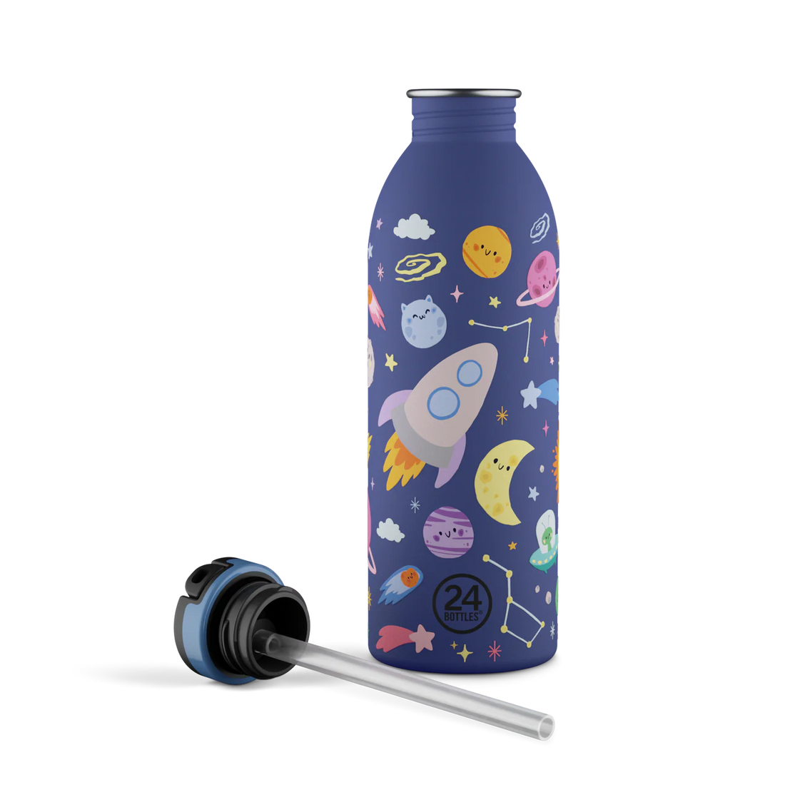 24 Bottles - Trinkflasche 500ml Weltall blau
