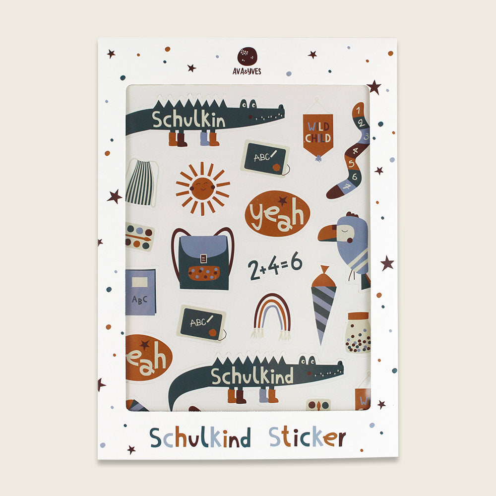 Ava & Yves - Klebe-Sticker Schulkind Adventure