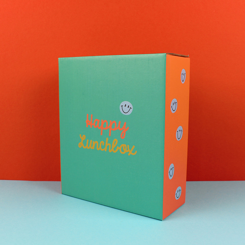 Ava & Yves - Lunchbox smile, grün-ocker-hellblau