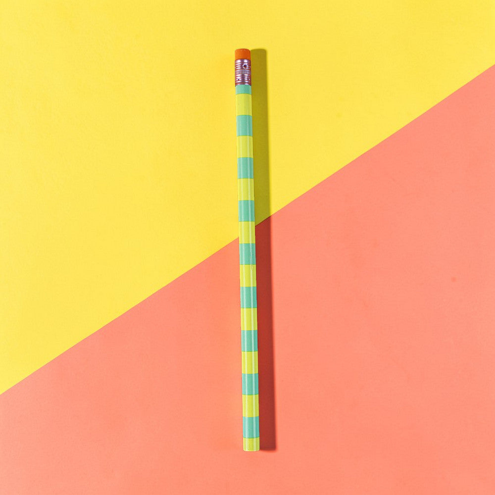 Ava & Yves - Bleistift gestreift, mint-gelb