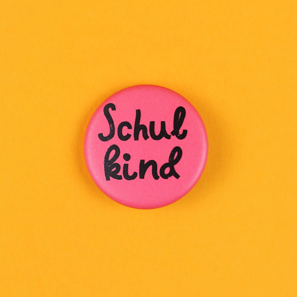 Ava & Yves - Kinder Button "Schulkind", pink