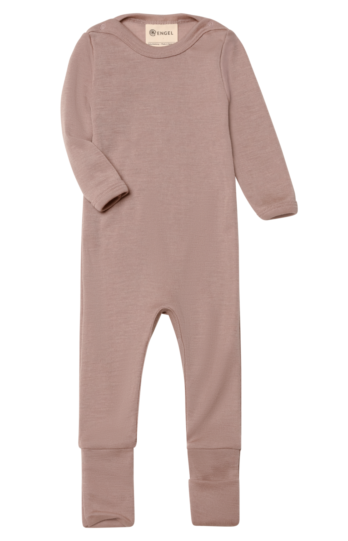 Engel - Baby-Schlafoverall mit Umschlägen an den Füßen rosa
