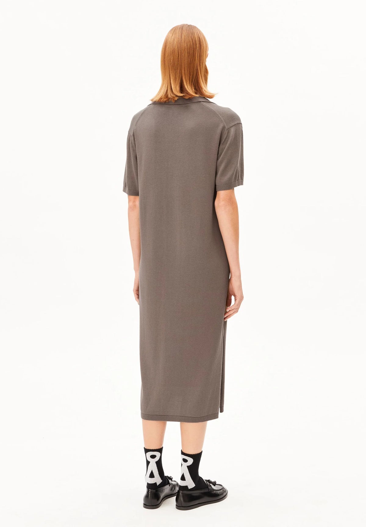 Armedangels - Damen Feinstrick Polokleid Bio-Baumwoll-Mix
