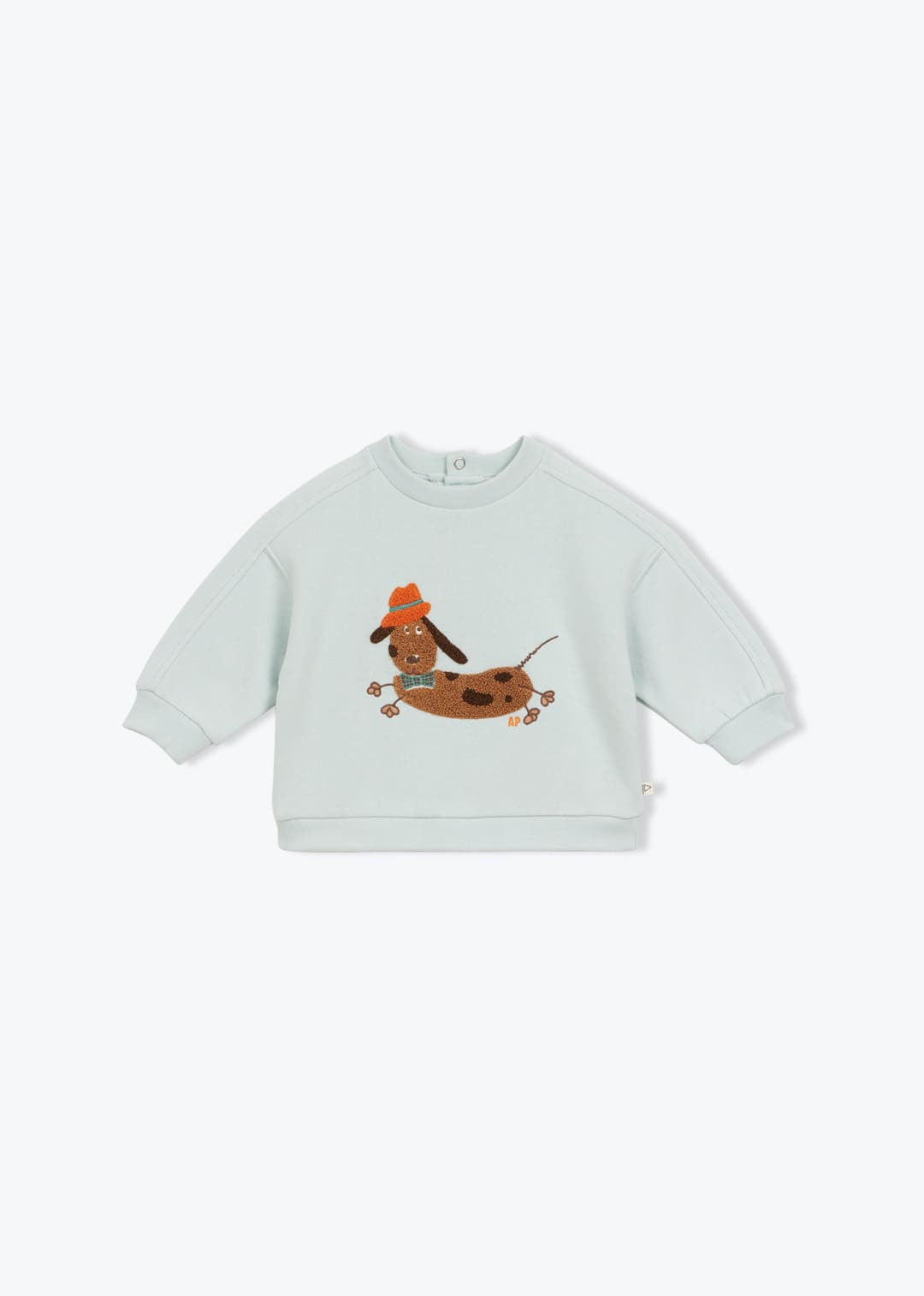Arsène et les Pipelettes - Baby Sweatshirt Dackel blau