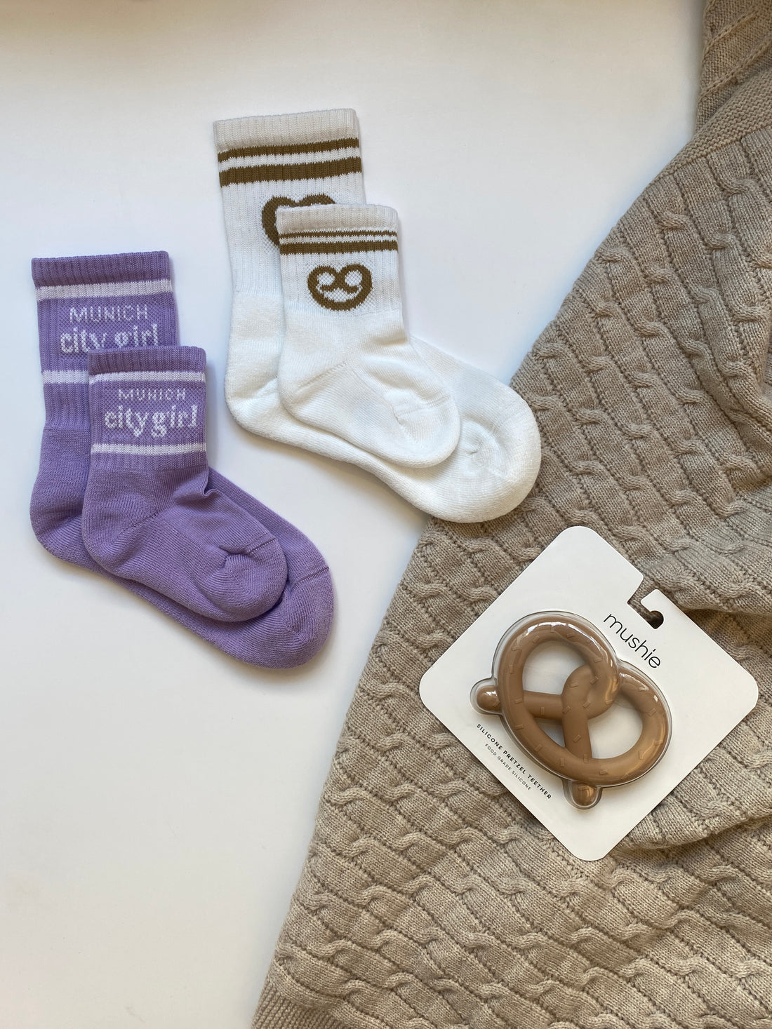 AURYN - munich city girl - Socken flieder - Partnerlooksocken MINI & ME