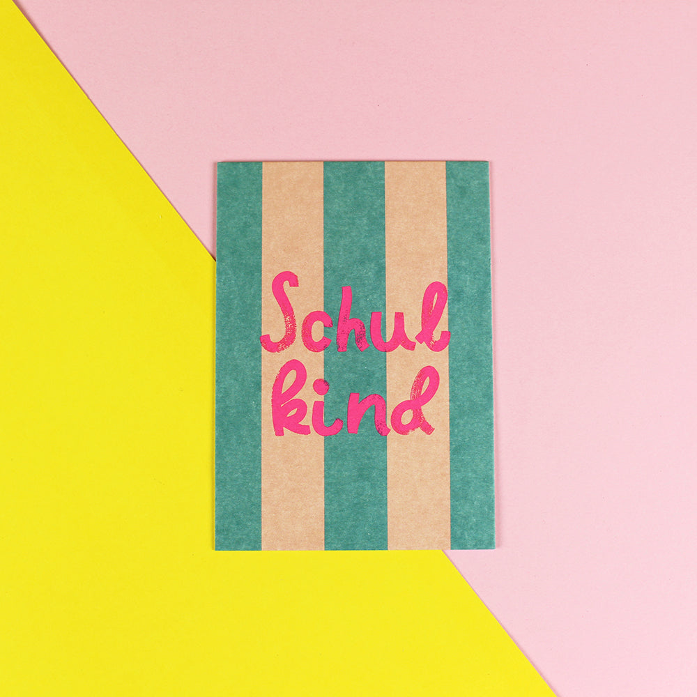 Ava & Yves - Postkarte Schulkind