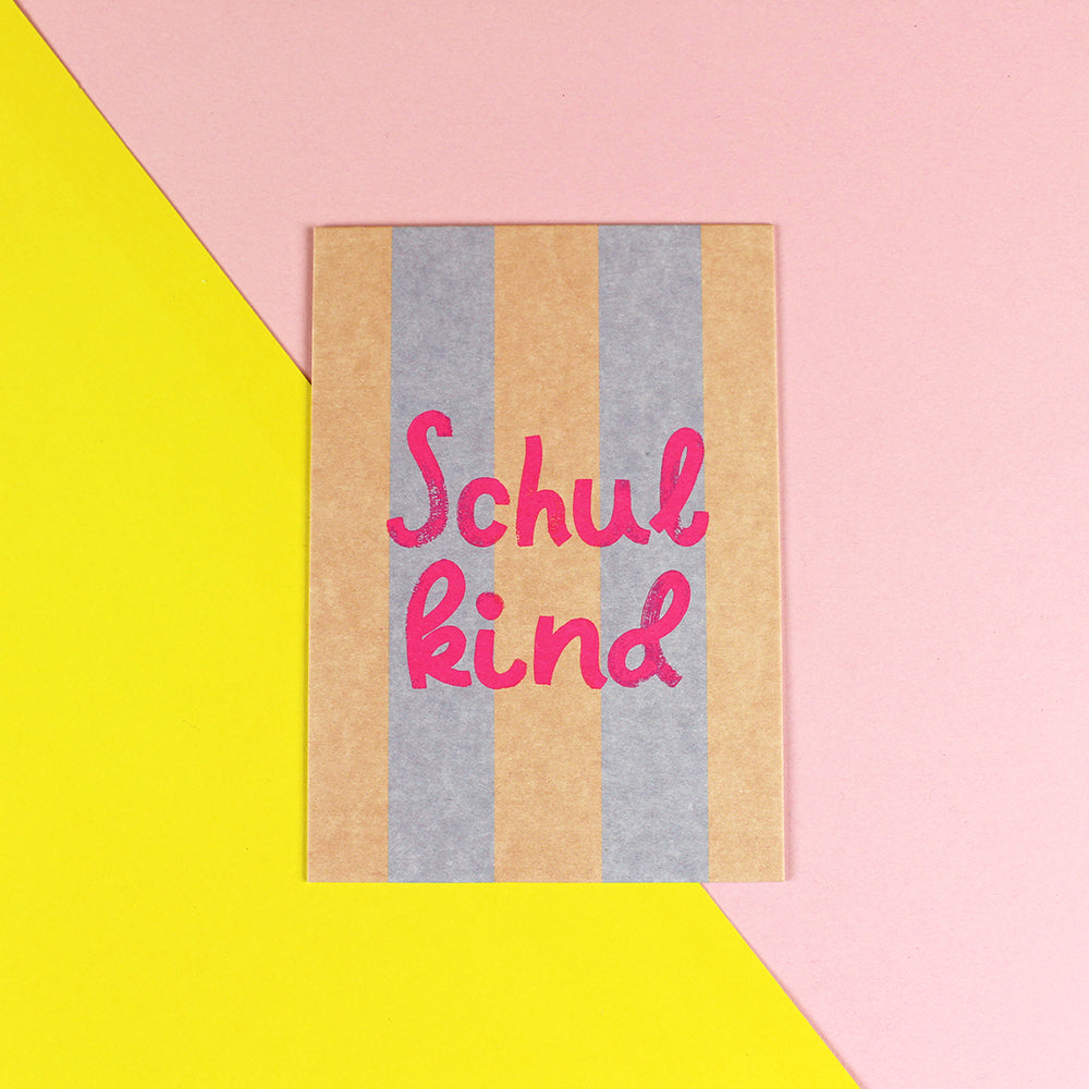 Ava & Yves - Postkarte Schulkind