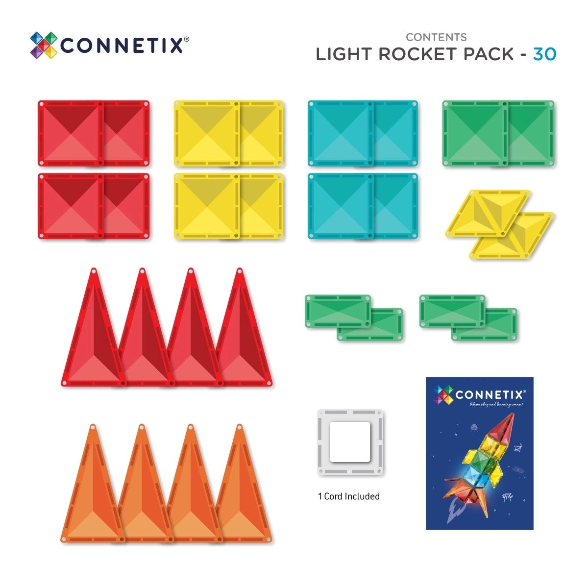 Connetix - Magnetbausteine Licht Rakete - AURYN Shop