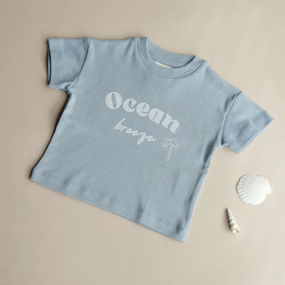 Cosy Roots - Baby T-Shirt „Ocean“ blau