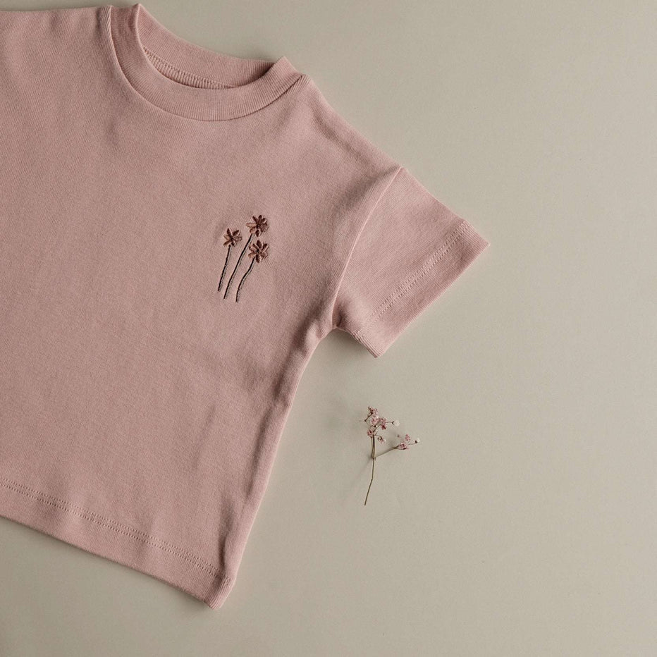 Cosy Roots - Kinder T-Shirt „Flower“ rosa