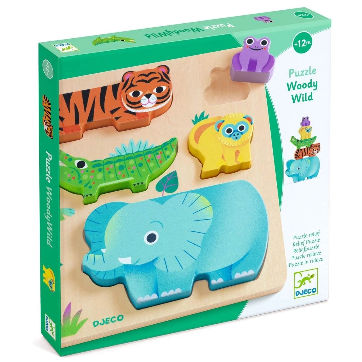 Djeco - Holzpuzzle Woody Wild