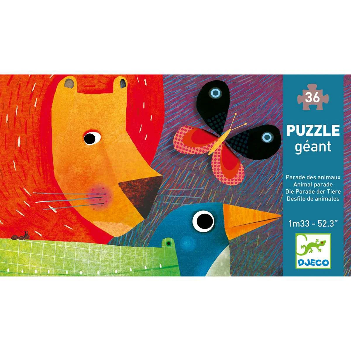 Djeco - Bodenpuzzle Tierparade - 36 Teile