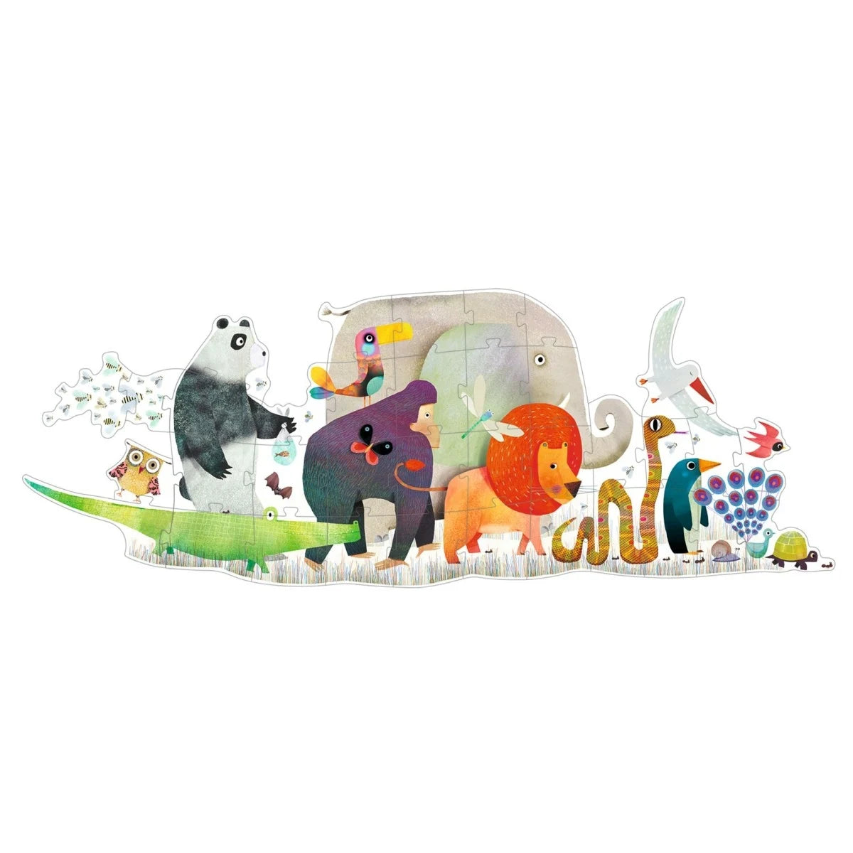 Djeco - Bodenpuzzle Tierparade - 36 Teile