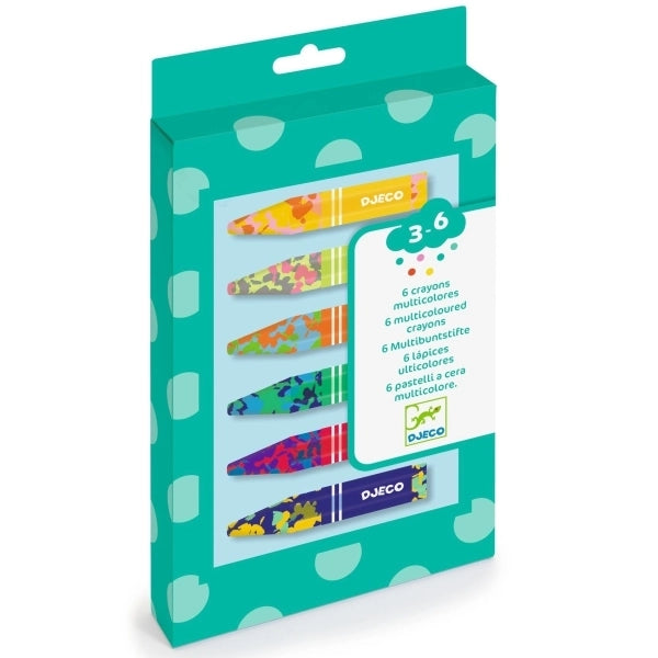 Djeco - Farben 6 mehrfarbige Kreiden - AURYN Shop
