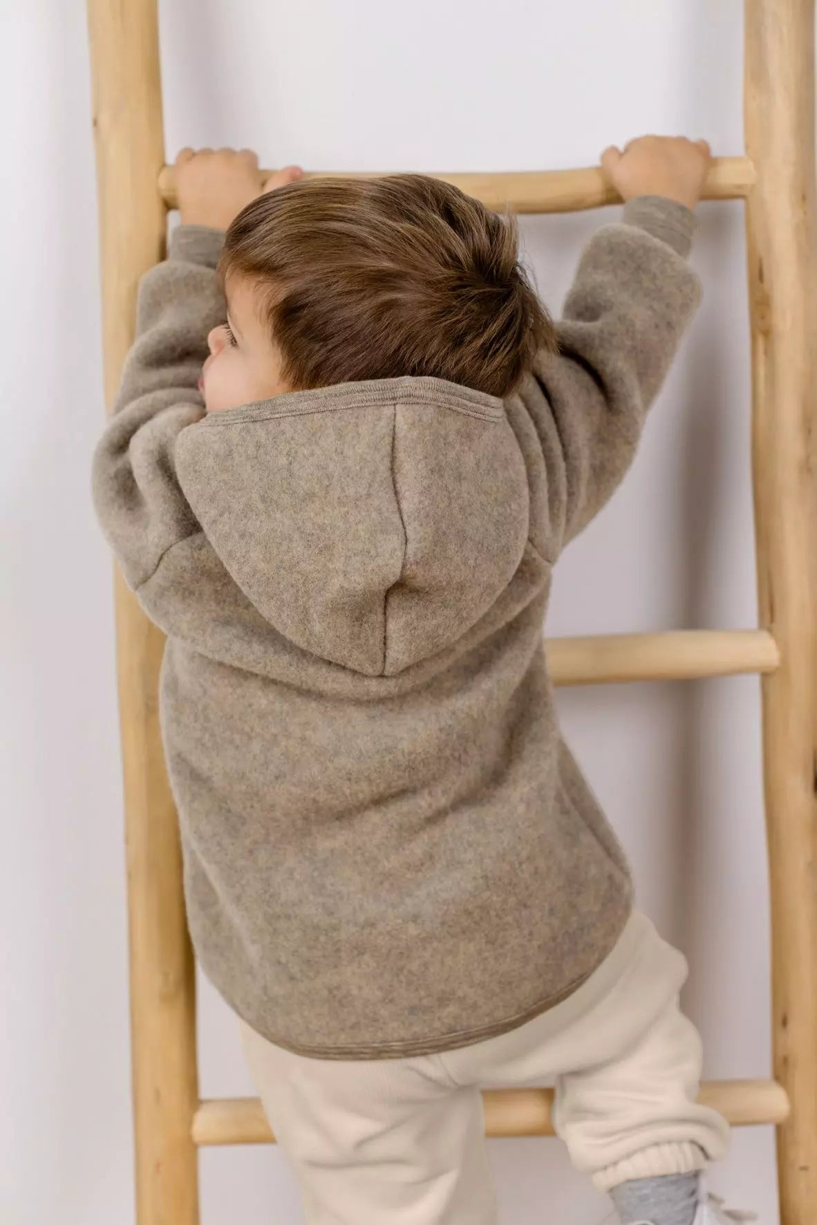 Engel - Baby Wollfleecejacke Merinowolle beige