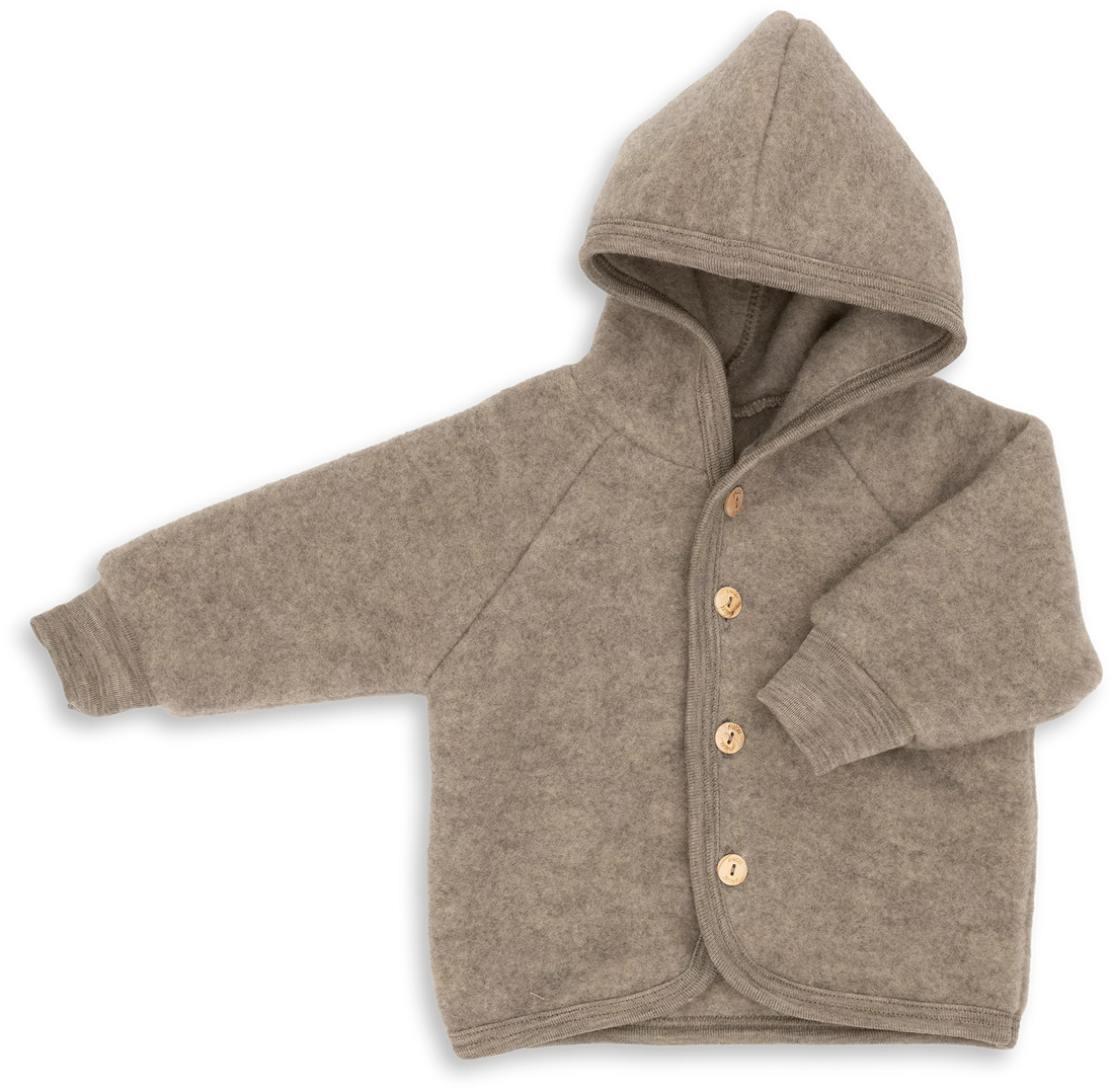 Engel - Baby Wollfleecejacke Merinowolle beige