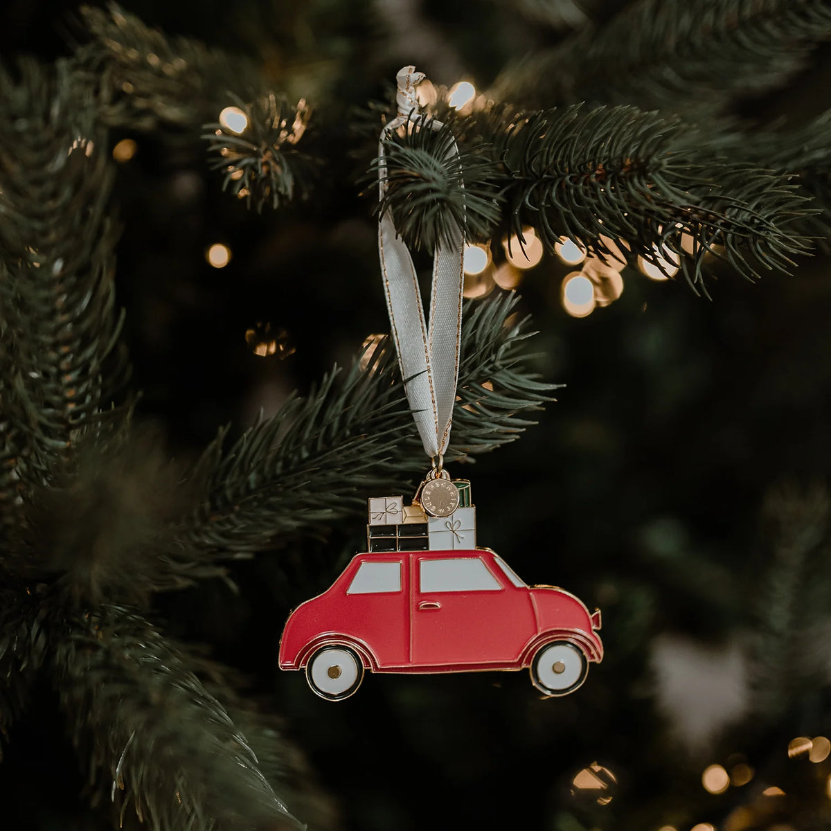Eulenschnitt - Baumschmuck Weihnachtsauto