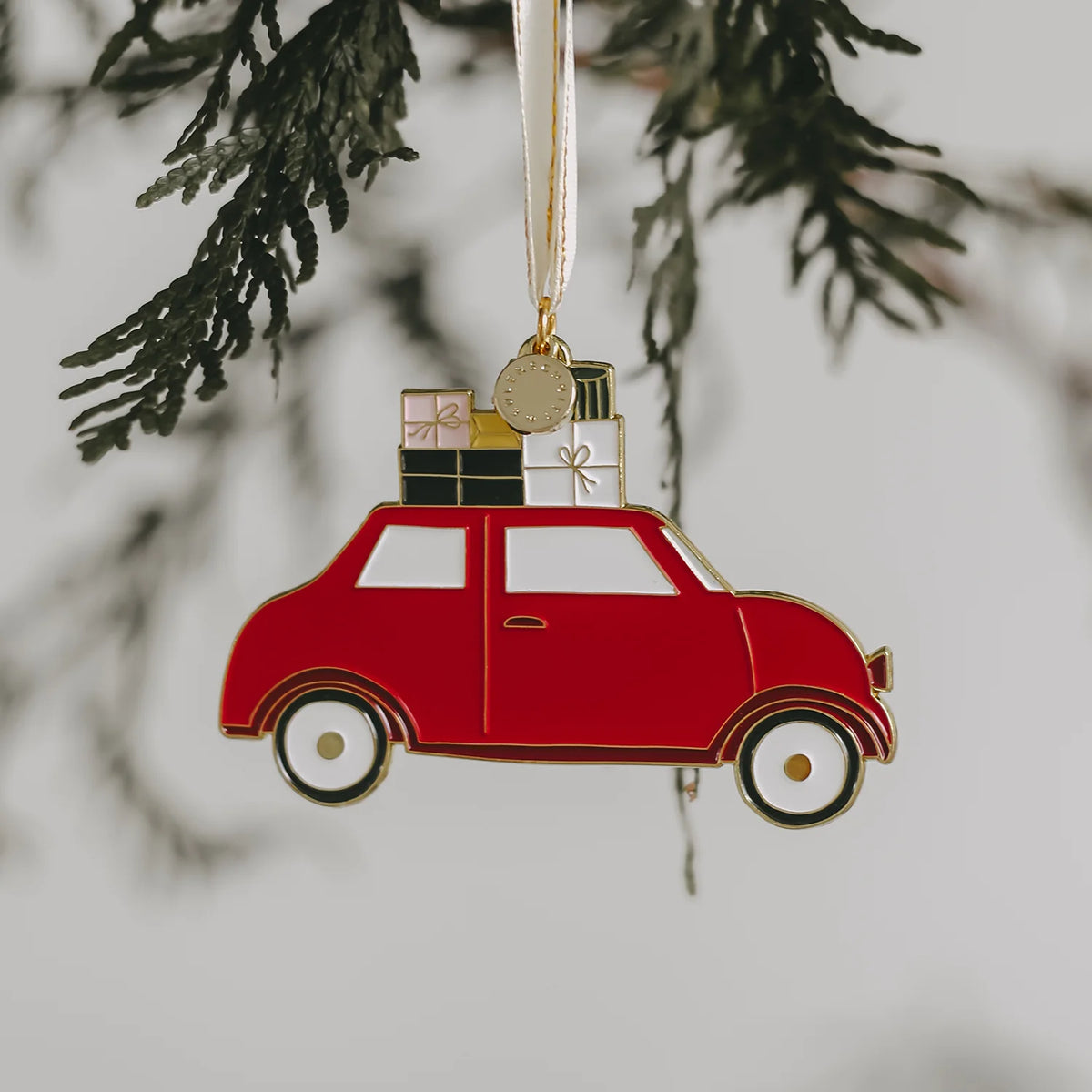 Eulenschnitt - Baumschmuck Weihnachtsauto
