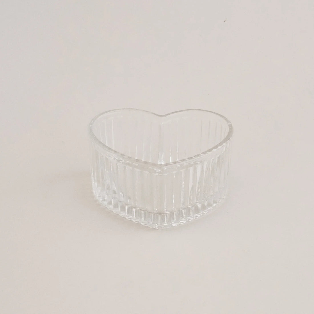 Eulenschnitt - Herzschale Glas