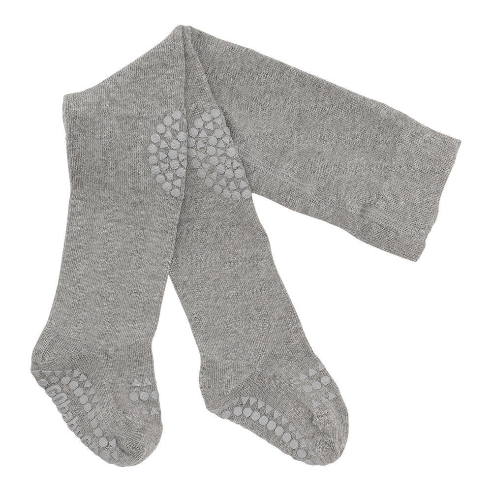 Go Baby Go - Bambus Krabbelstrumpfhose grau