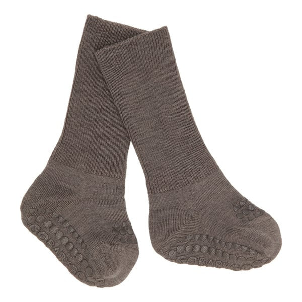 Go Baby Go - Stoppersocken braun für Babys / Kinder - Mädchen & Jungen