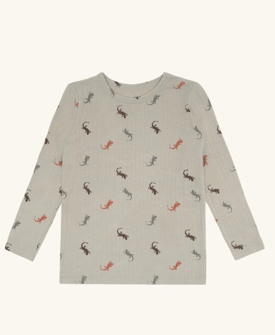 Hust & Claire - Kinder Langarmshirt „Lizards“ grün