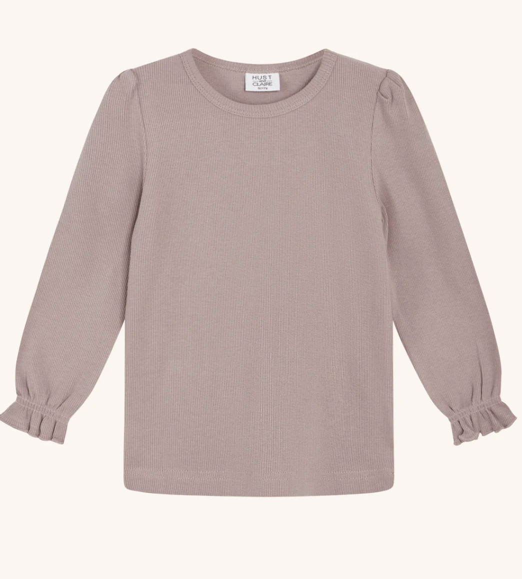 Hust & Claire -Baby Amma Langarm-Shirt gerippt pastel Lila