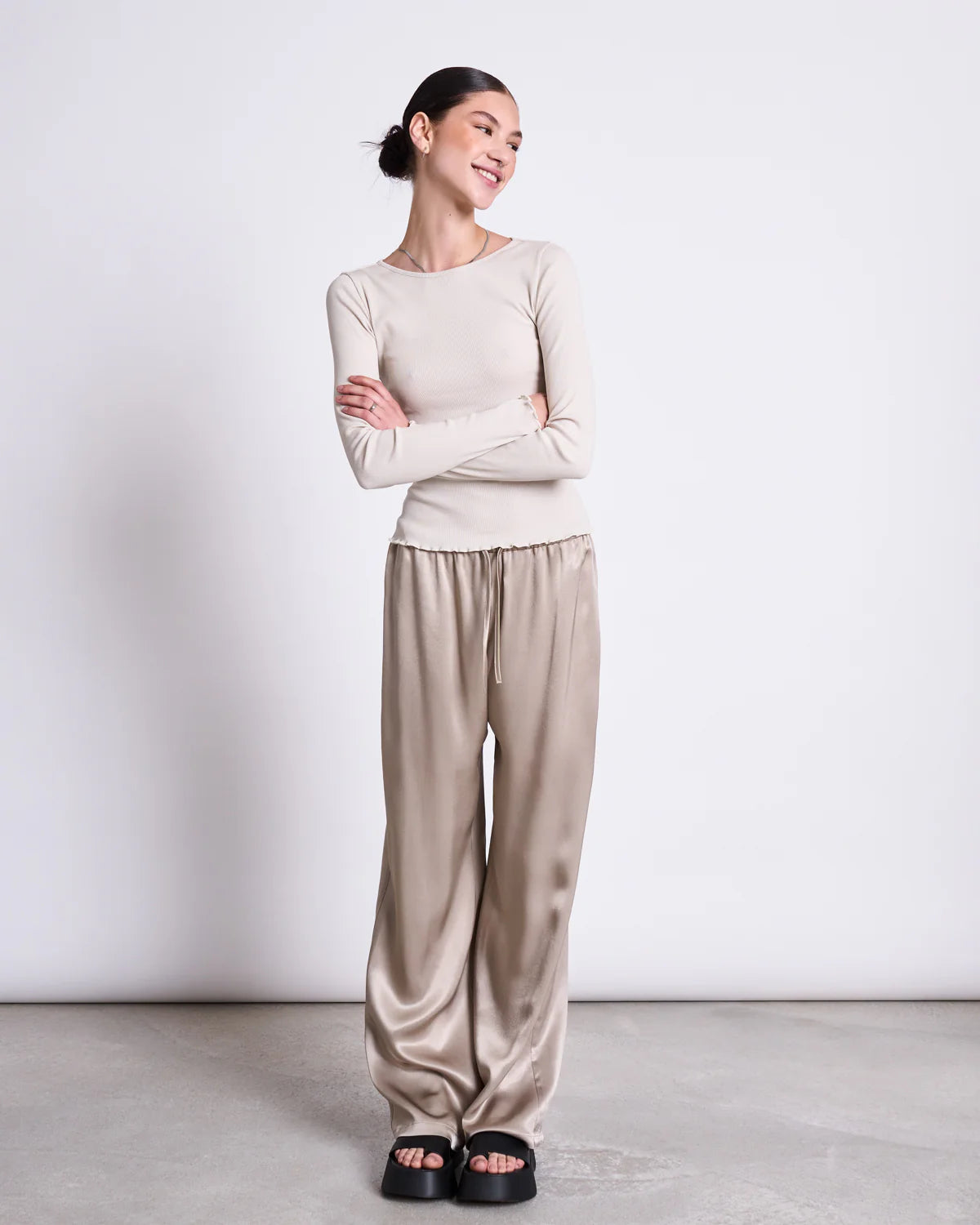 Jan ´n June - Mini-Rib longsleeve Aversa Natur