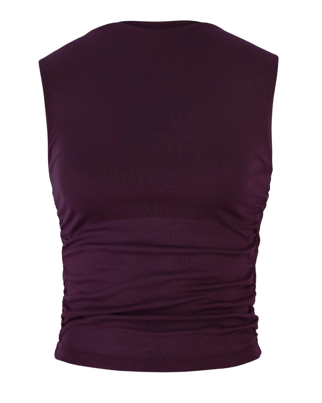 Jan ´n June - Gerafftes Top Rafo bordeaux aus Bio-Baumwolle
