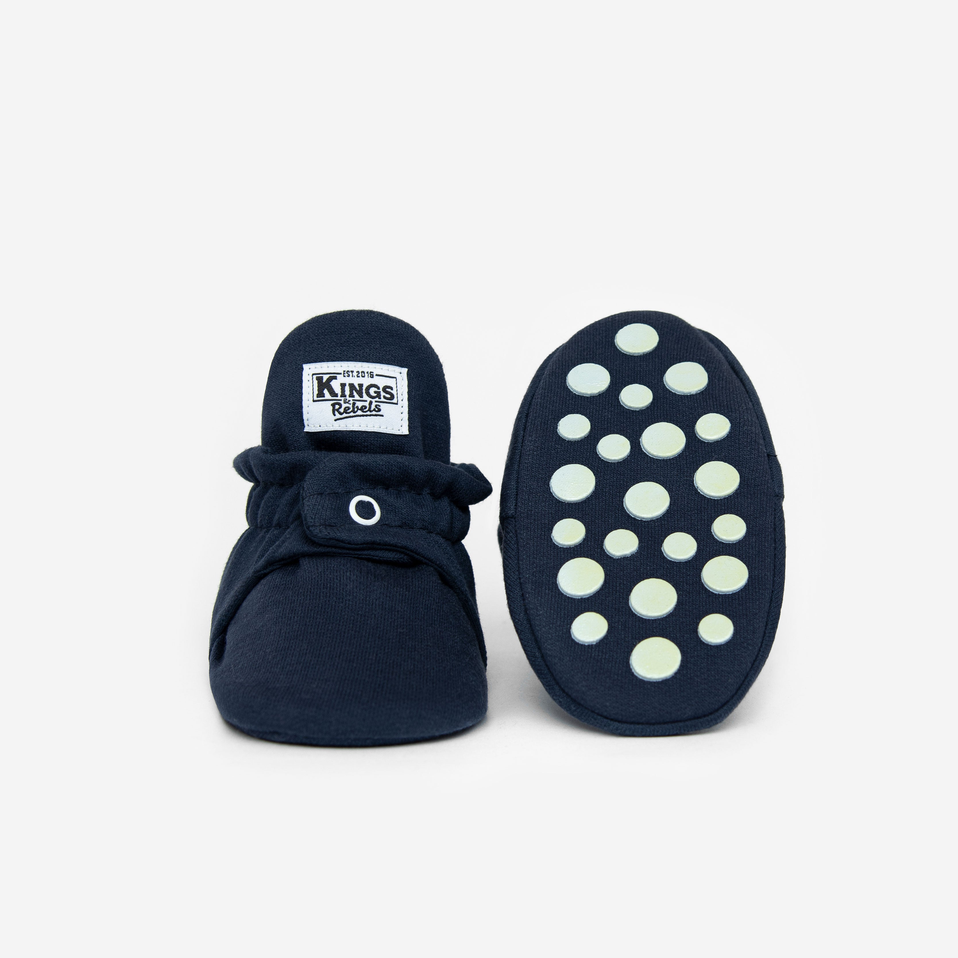 Kings & Rebels - Rutschfeste Schuhe Baumwolle Dunkelblau