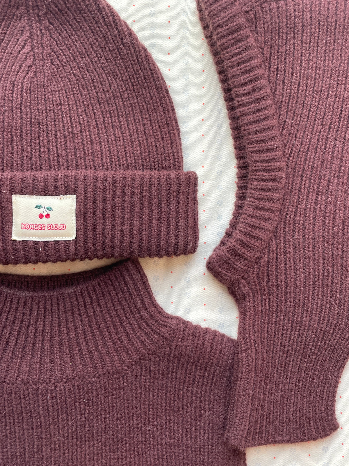 Konges Slojd - Baby Beanie Basil Wolle braun