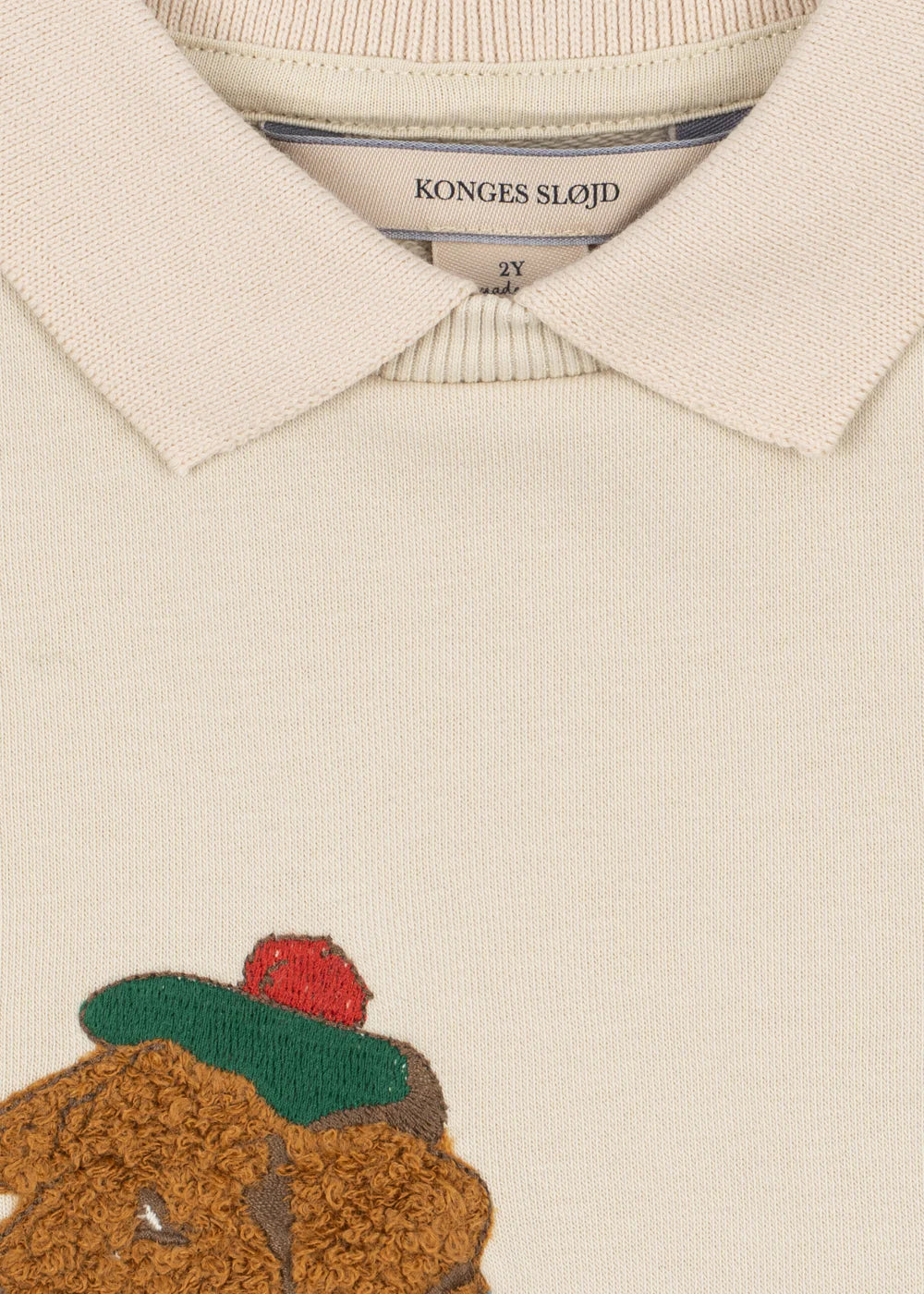 Konges Slojd - Baby Polo-Shirt langarm "Spotty" mit Dackelmotiv