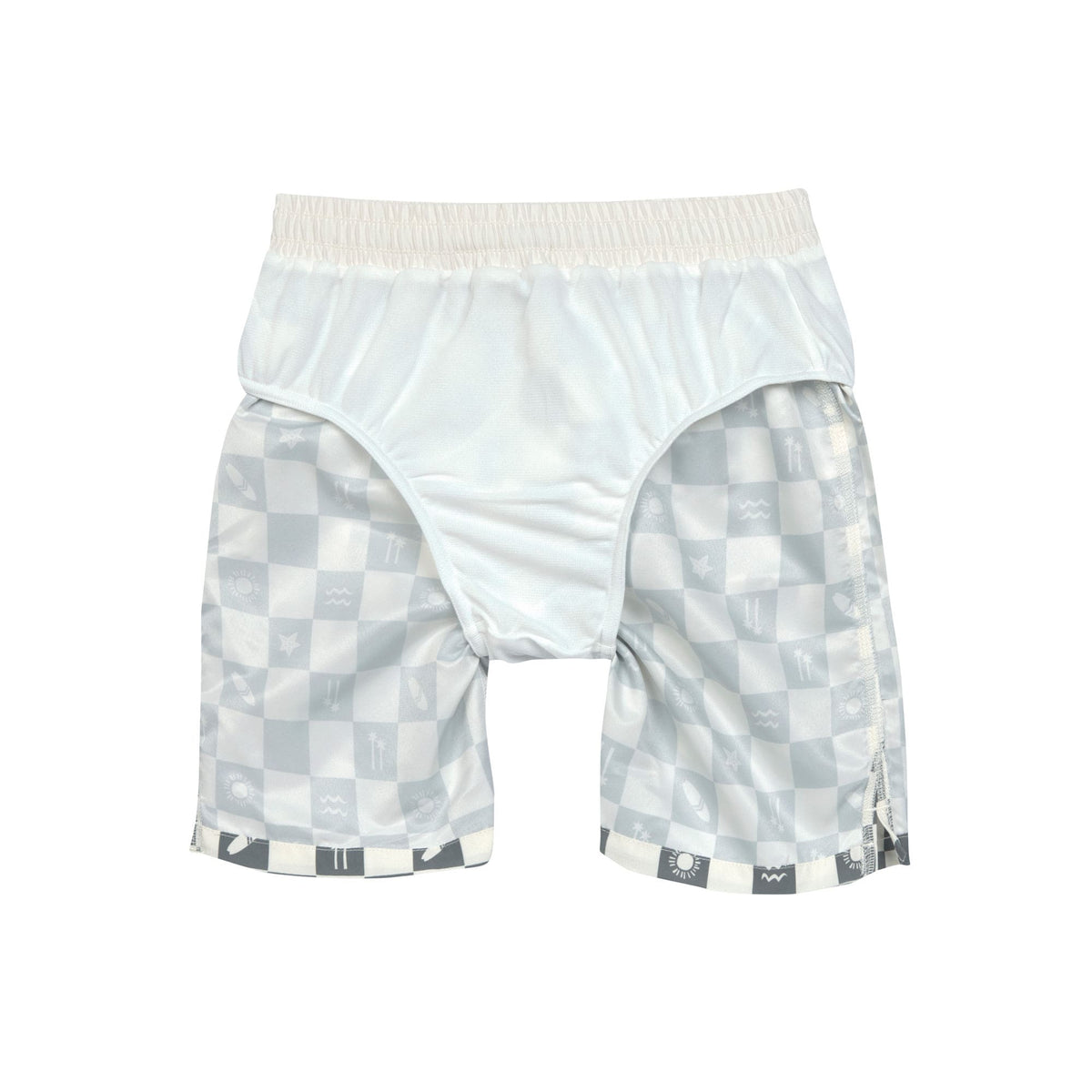 Lässig-badehose-grün-karriert