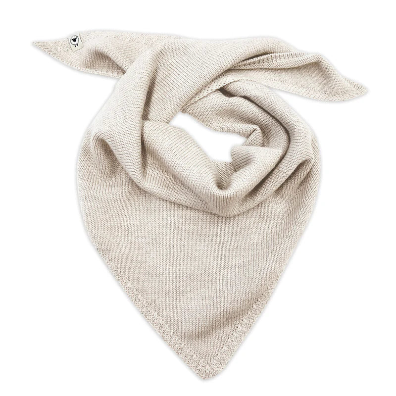 Lille Toni - Dreickeckstuch "Elise" beige aus Merinowolle - unisex