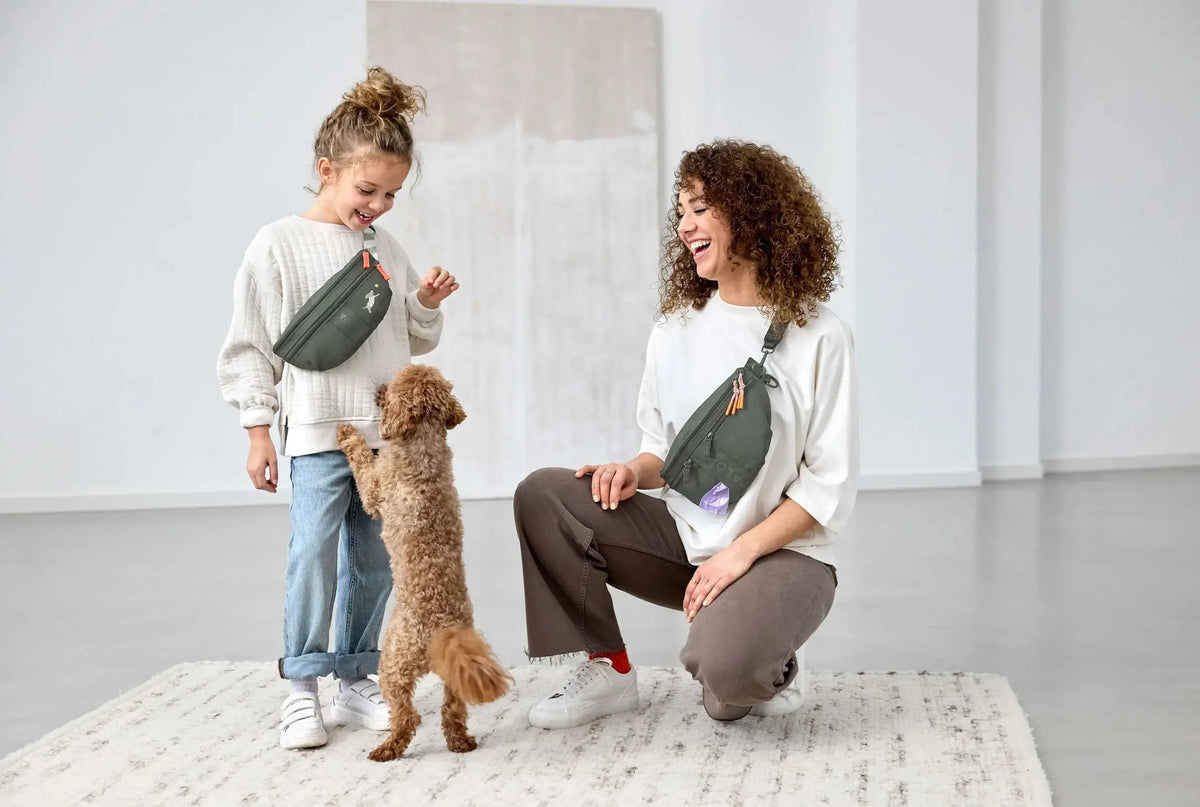 PALOPA - Kinder Bauchtasche Mini Enja Hund grün MINI & ME