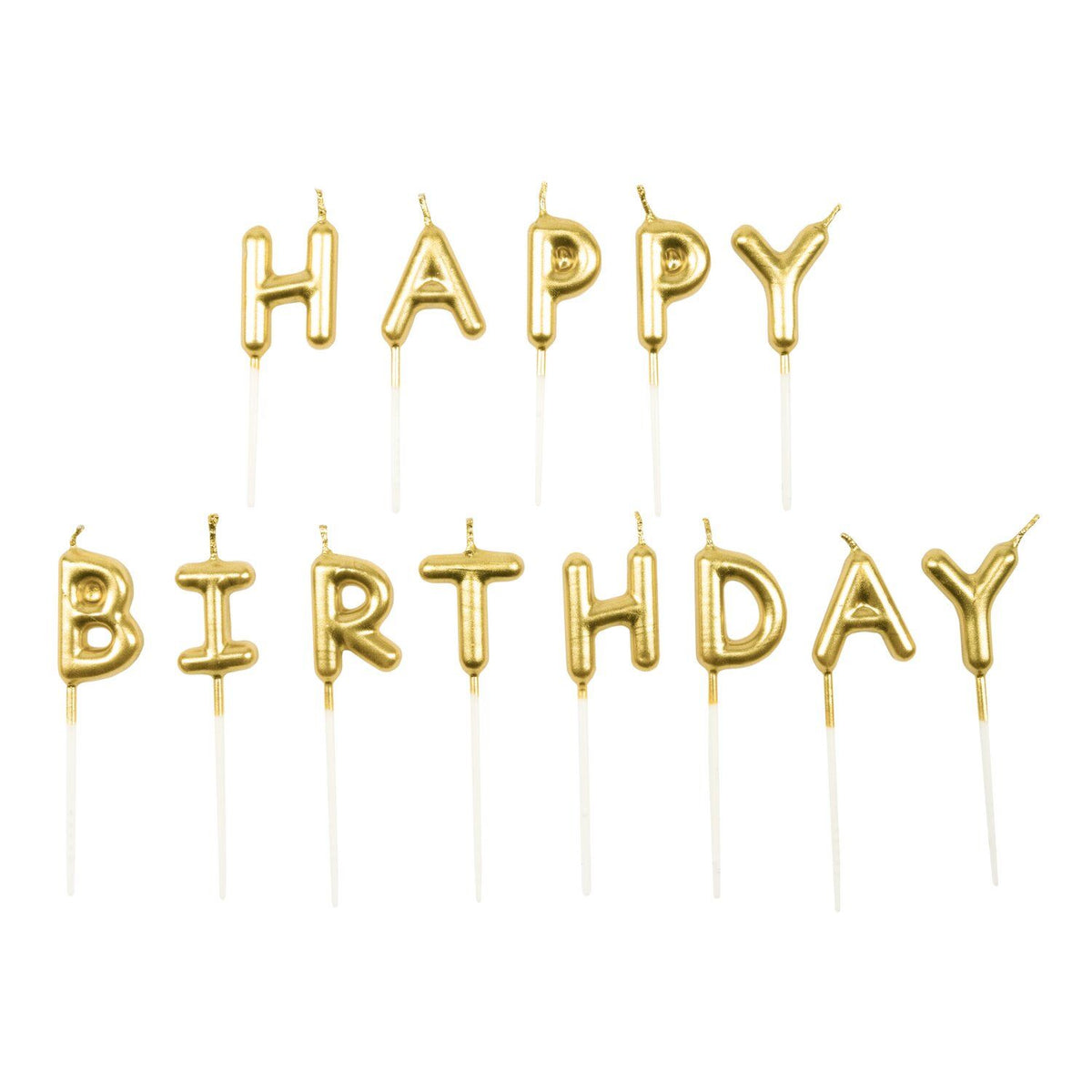 RICO DESIGN - Kerzen Happy Birthday gold