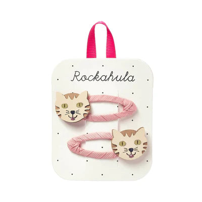Rockahula - Haarspange für Kinder/Maedchen in rosa mit Katzengesicht
