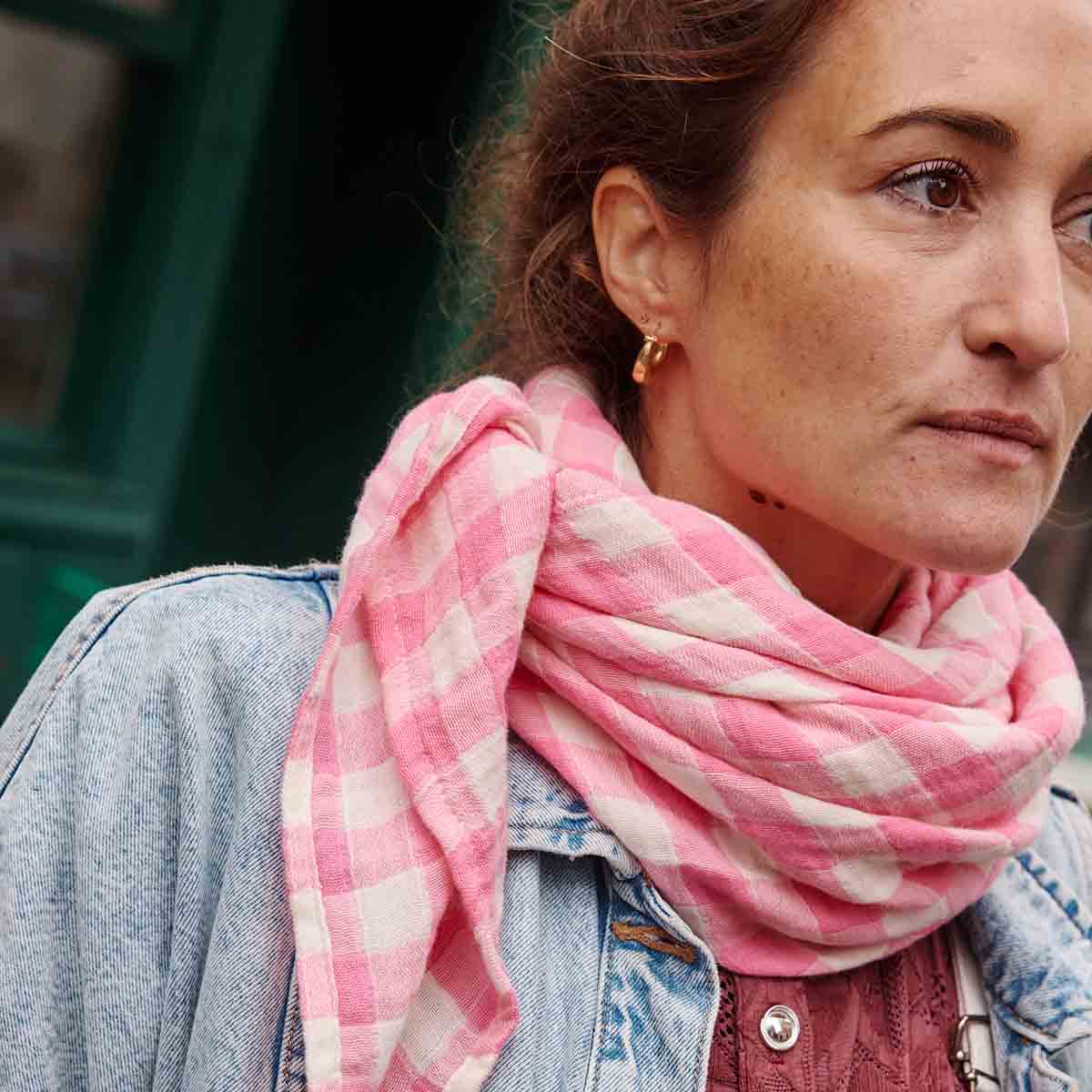 Rose in April - Swaddle karo pink MINI & ME