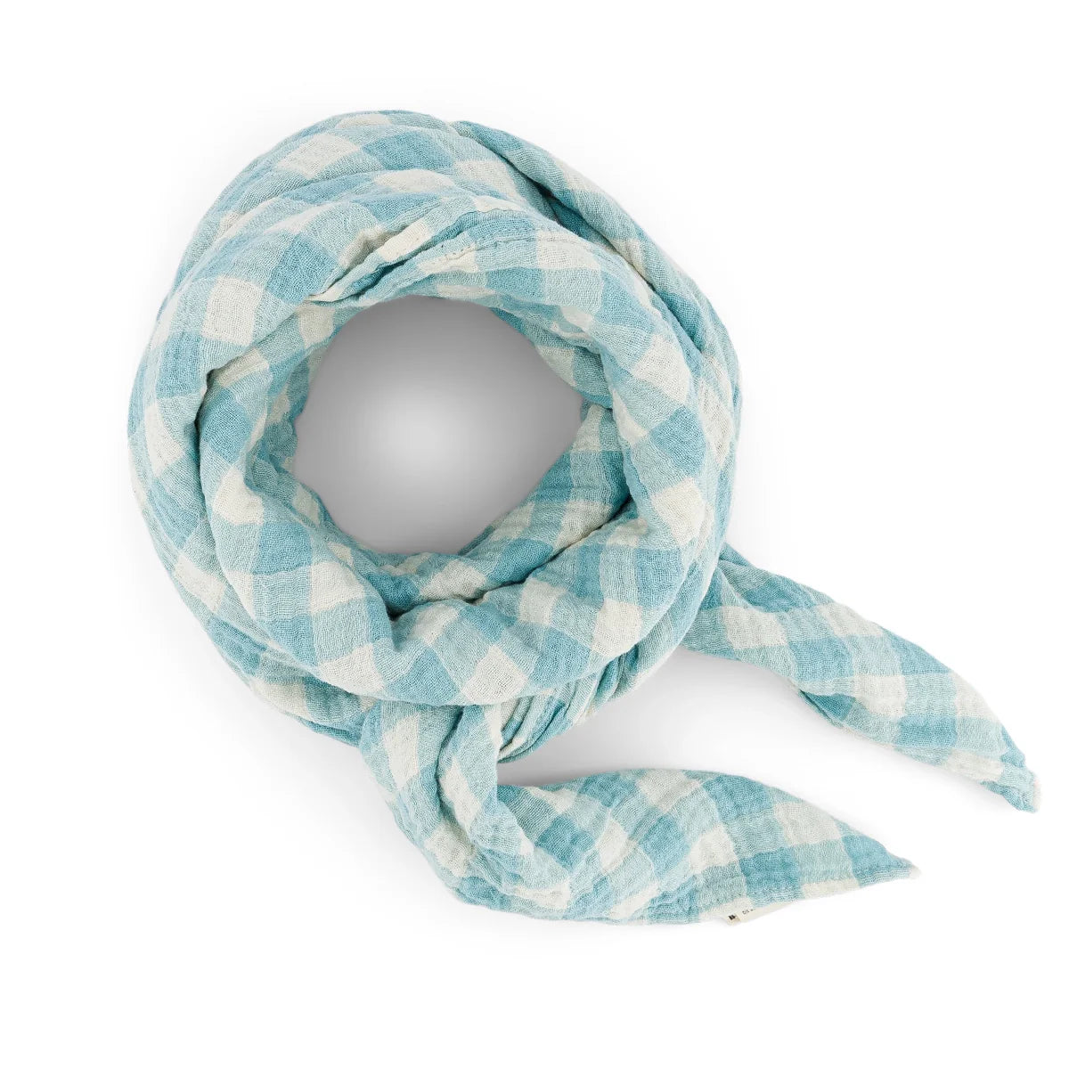 Rose in April - Swaddle karo hellblau MINI & ME