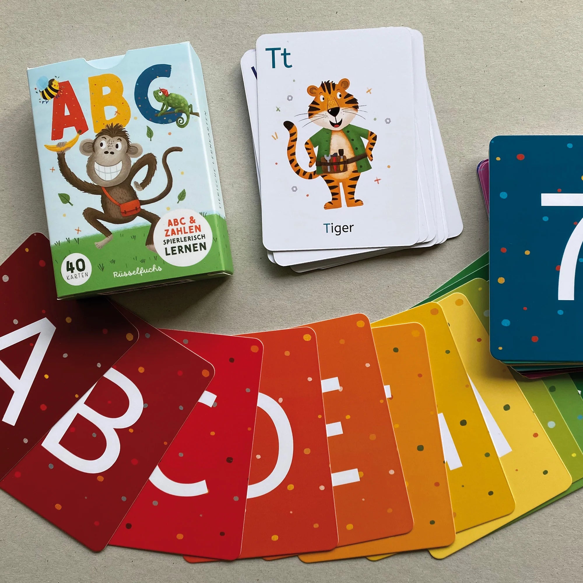 Titel
Rüsselfuchs - ABC-Kartenset