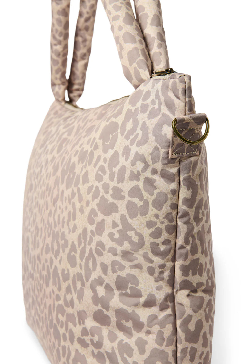 Studio Noos - Beige Leopard Puffy-Wickeltasche