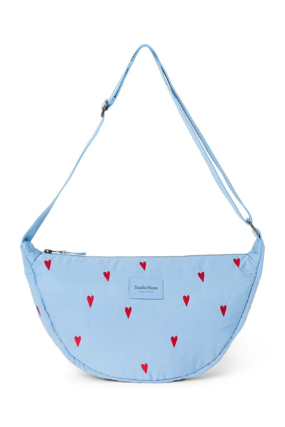 Studio Noos - Puffy Gürteltasche Hellblau mit Herzen