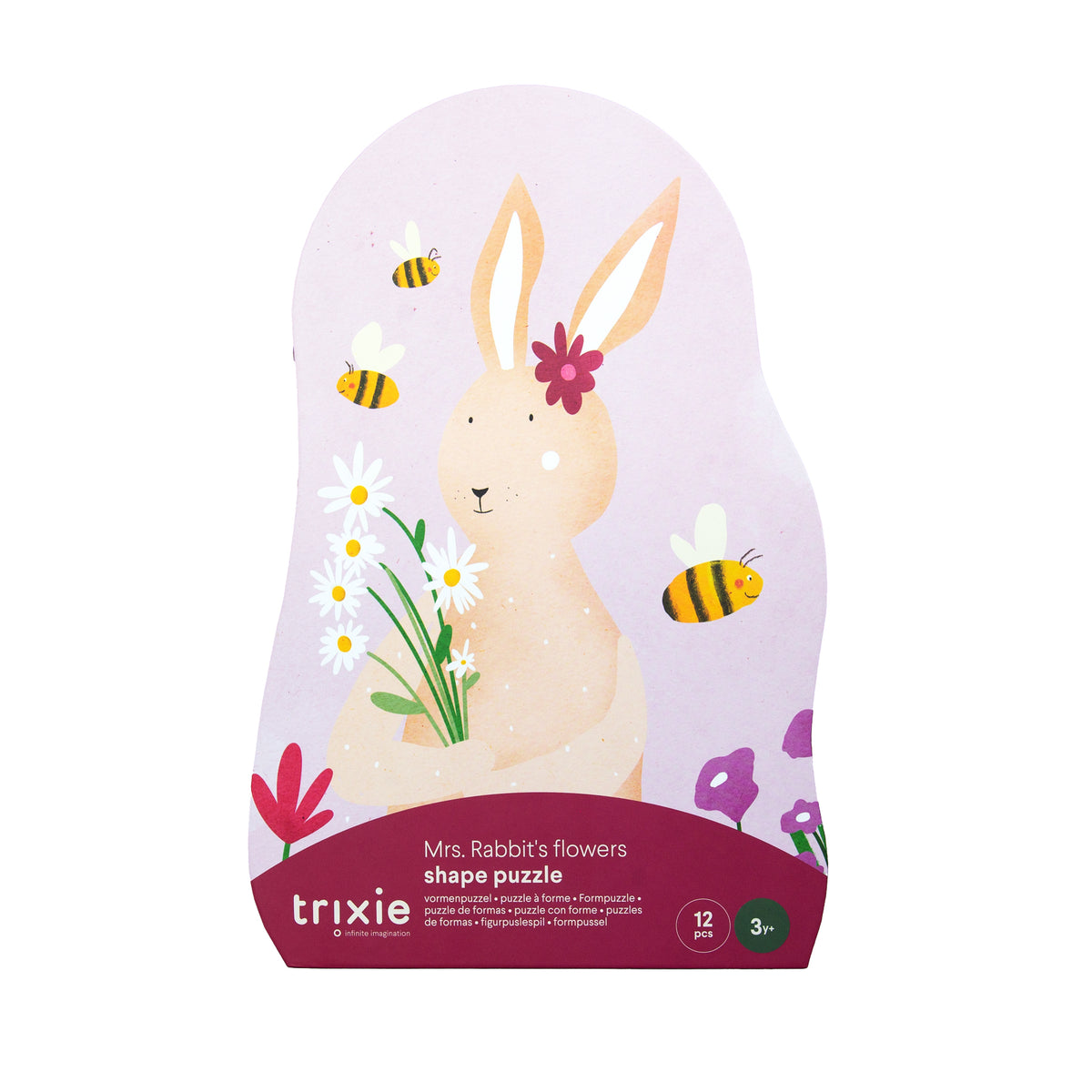 Trixie - 12-teiliges Puzzle „Mrs. Rabbit‘s Blumen“