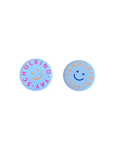 Von Rike - Kinder Schulkind Button rosa YAY