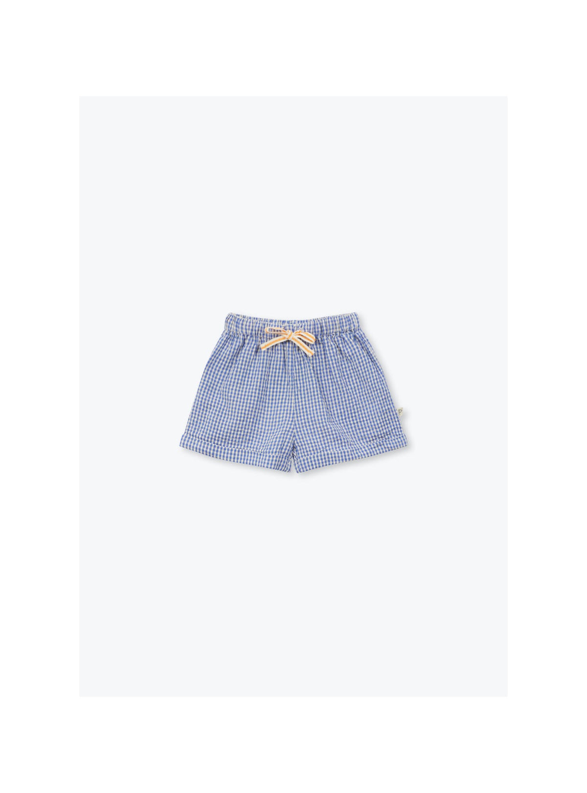 Arsène et les Pipelettes - Baby Shorts blau-weiß kariert