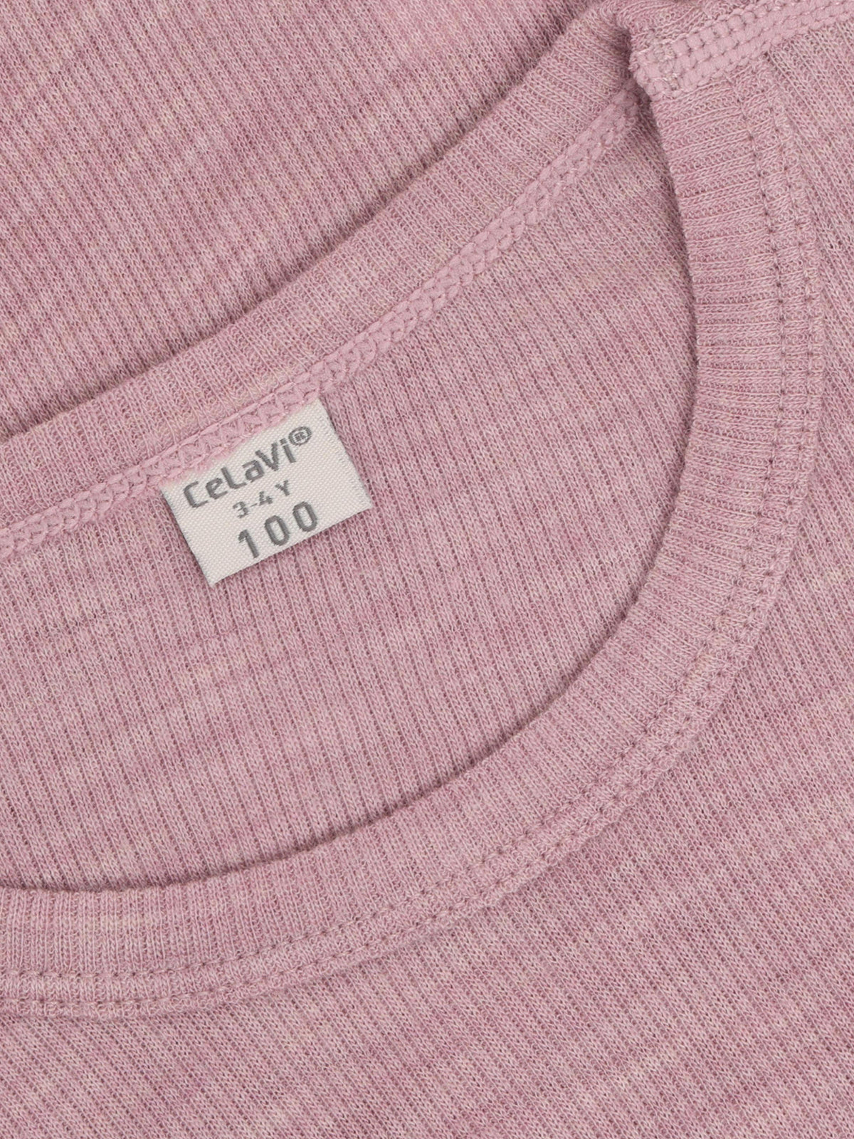 CeLaVi - Kinder Langarmshirt 100 % Wolle rosa