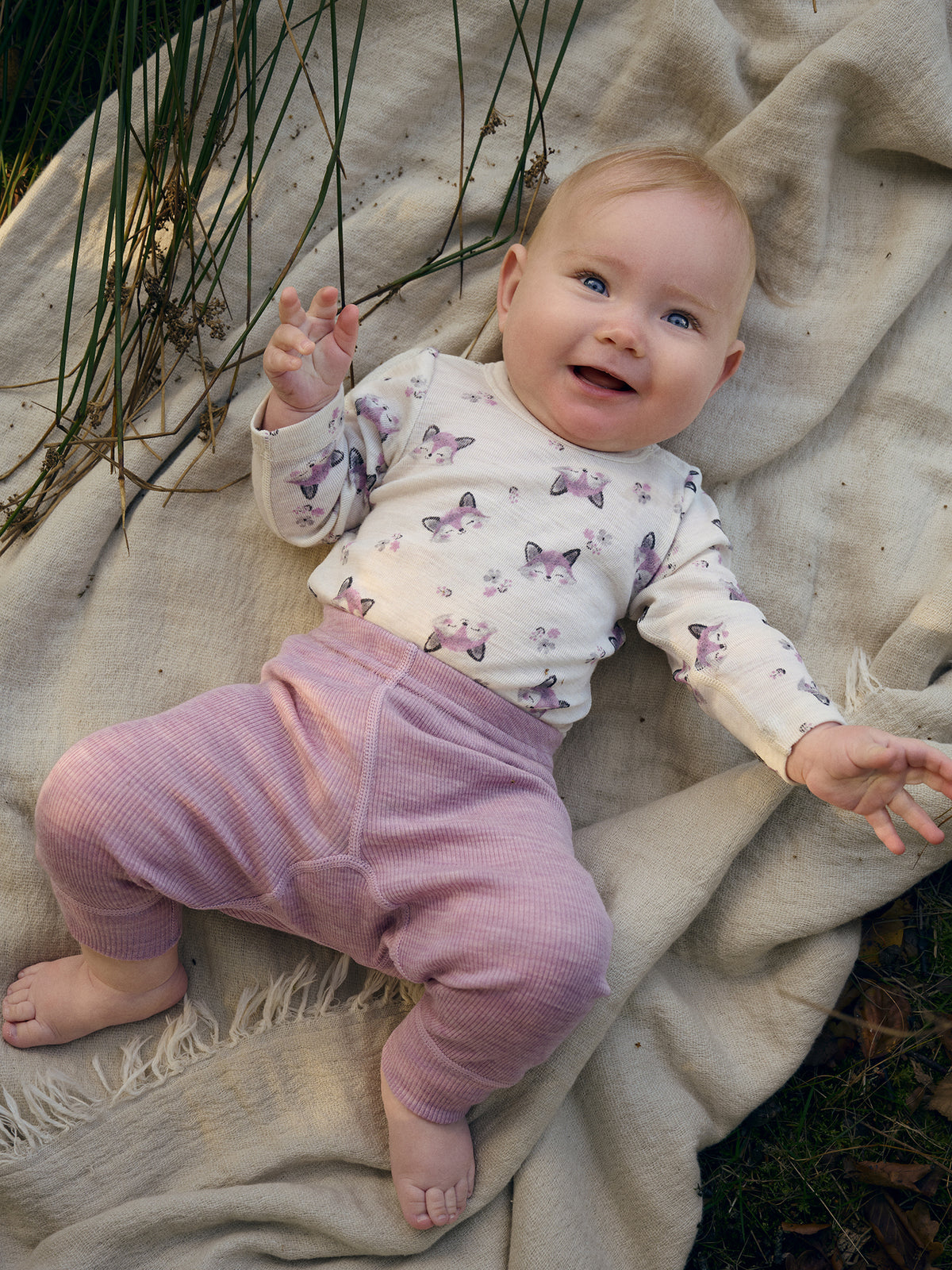 CeLaVi - Baby Leggings 100 % Merinowolle rosa