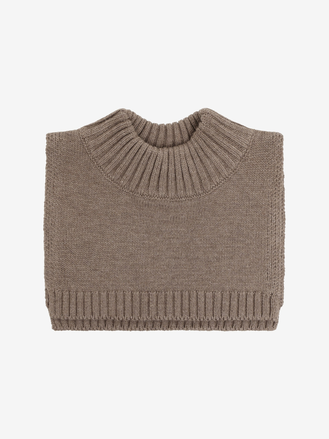 CeLaVi - Kinder Strickschal aus Wolle braun